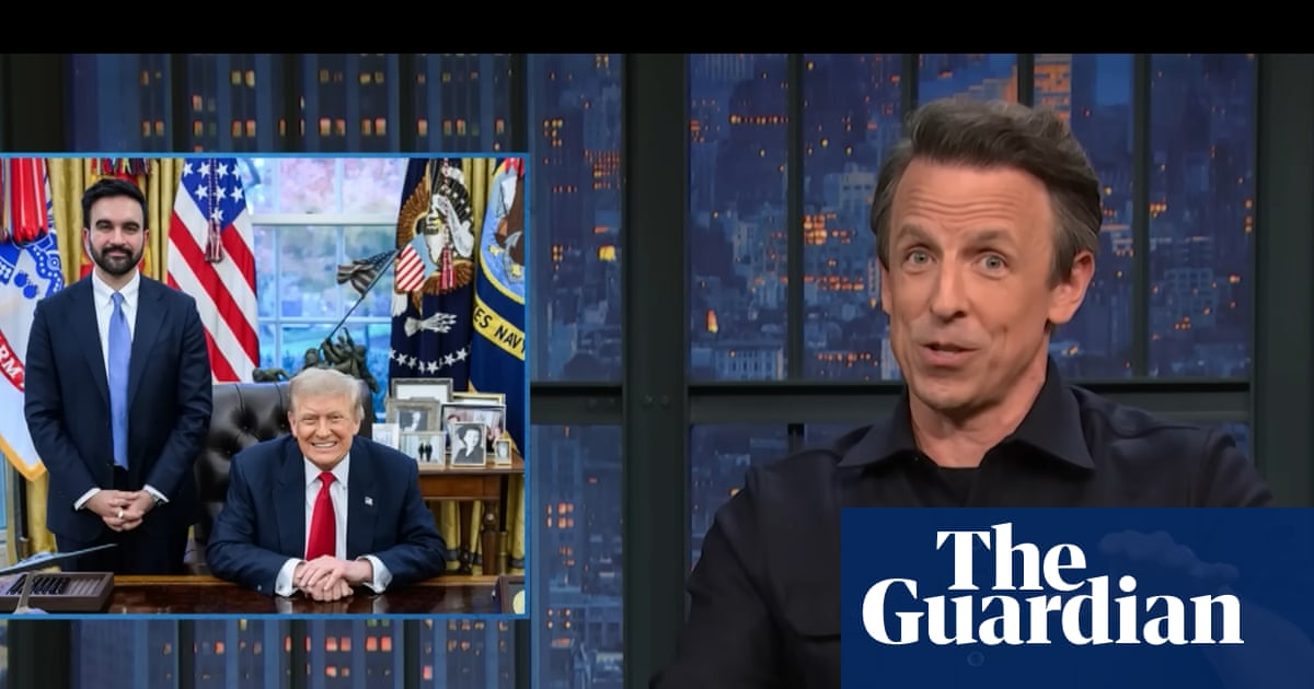 Seth Meyers on Trump’s meeting with Mamdani: ‘I’ve never seen Trump this smitten before’ | Late-night TV roundup