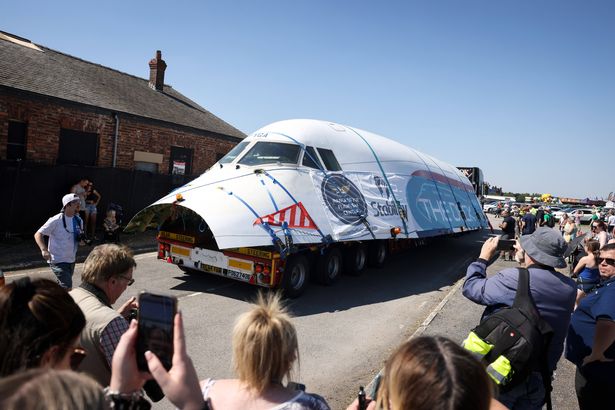 A Boeing 747 when it arrived in Manchester in 2022