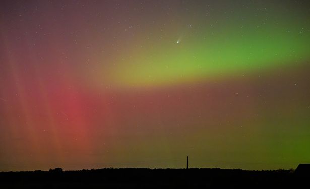 The UK could see a northern lights display tomorrow according to Met Office