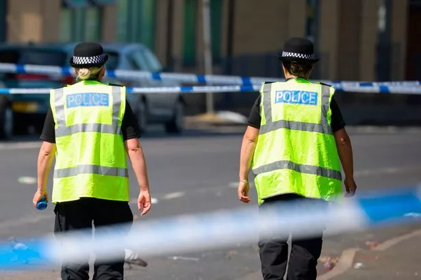A police cordon in Ilkeston Road, Radford, after the Nottingham attacks of June 13, 2023.