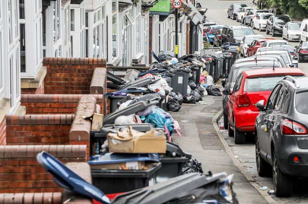 The city has been named among the country's worst-ranked local authorities for bin complaints