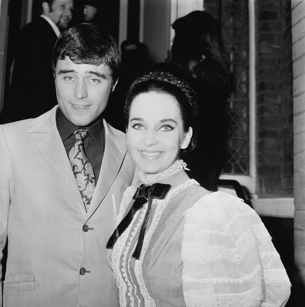 English actor Ian McShane with his second wife, model Ruth Post at their wedding in 1968