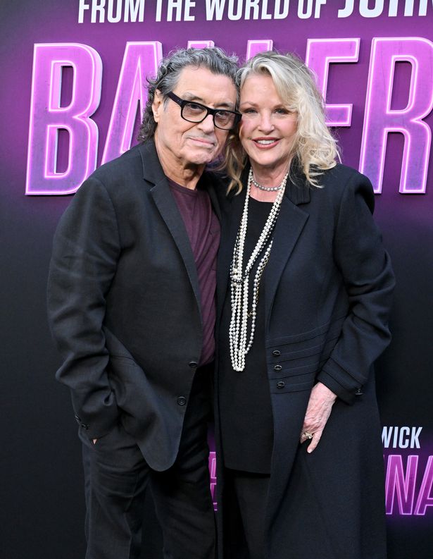 Ian McShane and wife Gwen Humble attend the World Premiere of "Ballerina" on June 03, 2025 in Hollywood, California