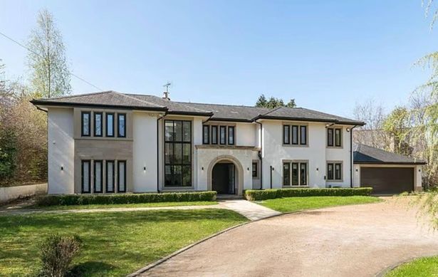 Exterior of a mansion in Prestbury, Cheshire which has been sold by footballer Phil Foden