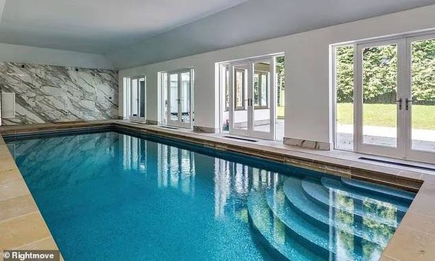 The swimming pool in the mansion sold by Phil Foden 