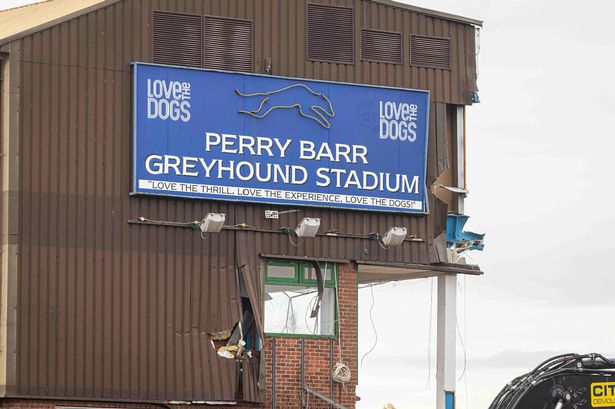 Perry Barr Greyhound Stadium currently being demolished to make way for more than 400 new homes.