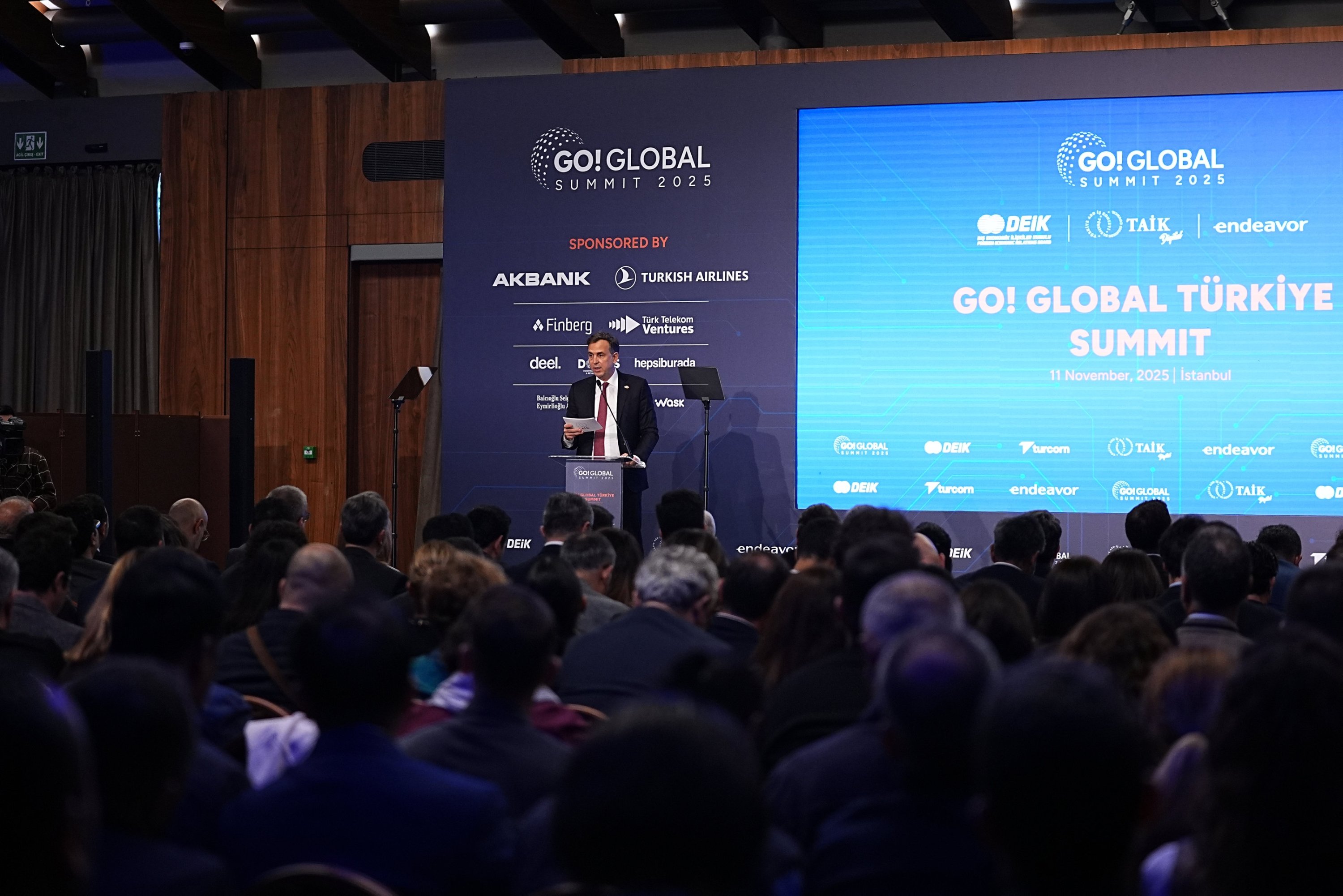 Türkiye-U.S. Business Council (TAIK) President Murat Özyeğin speaks during the