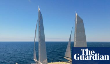 Onboard the world’s largest sailing cargo ship: is this the future of travel and transport? | Shipping emissions