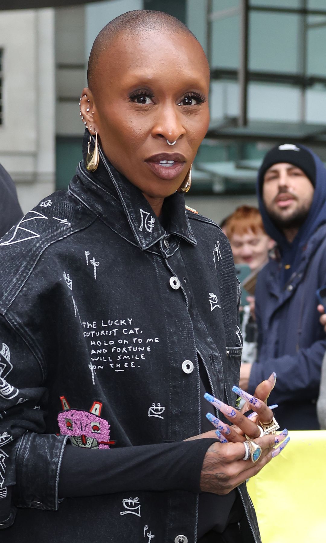 ynthia Erivo at BBC Radio Studios promoting new movie 'Wicked: For Good' on November 10, 2025 in London, England