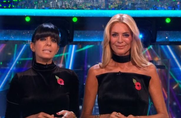 Tess Daly and Claudia Winkleman on Strictly Come Dancing