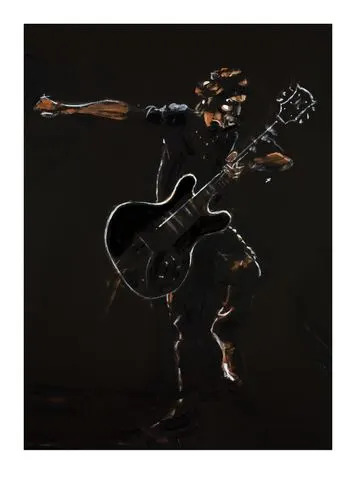 Ronnie Wood Ronnie Wood's painting of Keith Richards