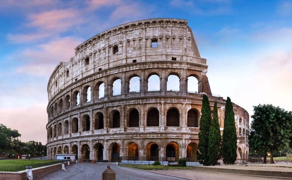 Exterior of the Colosseum in Rome. Photo: Getty