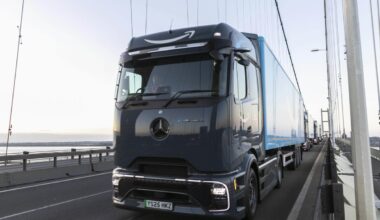 First new Amazon electric heavy goods vehicles hit UK roads