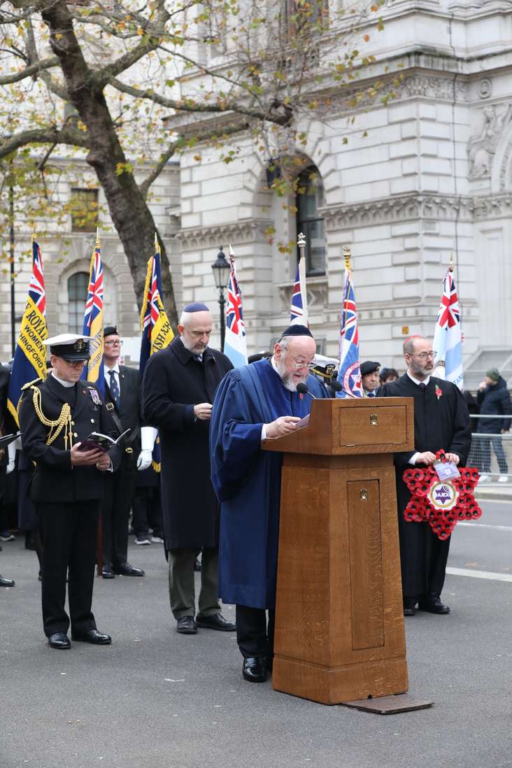 Chief Rabbi Sir Ephraim Mirvis led the prayers (Image: Justin Grainge)