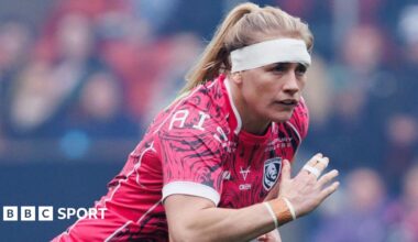 Alex Matthews playing for Gloucester Hartpury