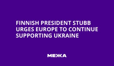Finnish President Stubb urges Europe to continue supporting Ukraine | Ukraine news