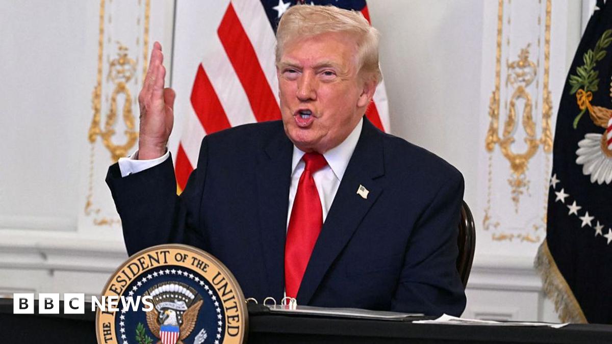 US President Donald Trump participates in a video from his Mar-a-Lago residence in Palm Beach, Florida, on 27 November 2025.