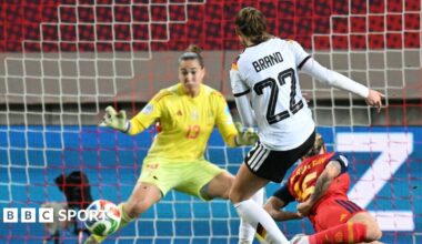 Germany 0-0 Spain: Cata Coll thwarts Germany in first leg of Women's Nations League final