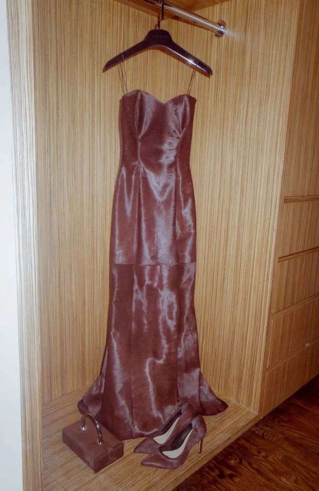 Courtesy Olandria's custom Brandon Blackwood dress