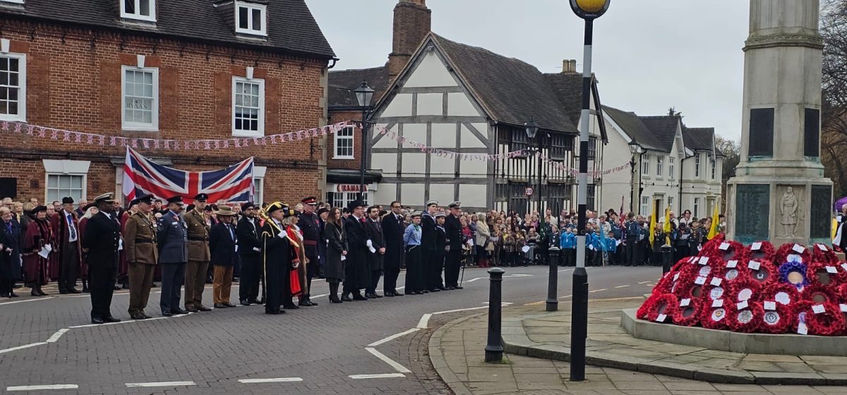 Solihull falls silent on Remembrance Sunday