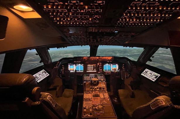 The authentic ex-British Airways 747 is used as a flight simulator in Manchester