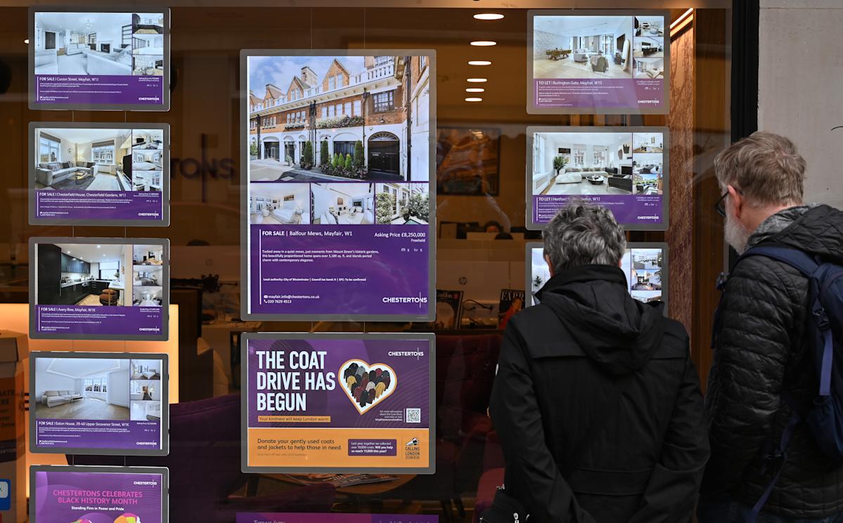 UK property sales edge up in October