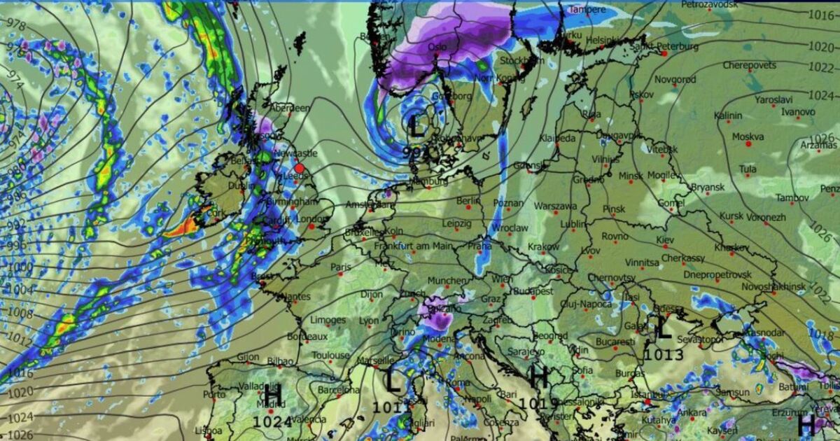 UK weather maps show exact date 874-mile Arctic freeze plunges Britain to -5C | Weather | News