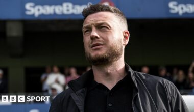 Kim Hellberg looks on during his time in charge of Hammarby