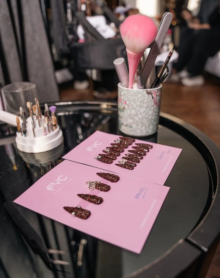 Courtesy Behind the scenes of Olandria getting ready for the CFDAs