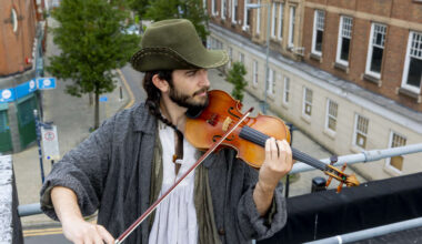 A real-life Fiddler takes to the roof of The Alexandra