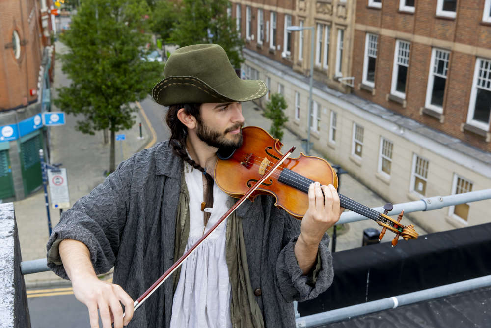 A real-life Fiddler takes to the roof of The Alexandra