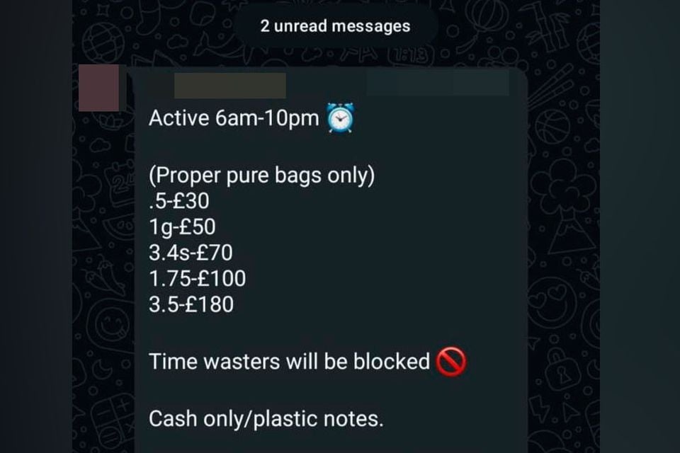 The menu was sent to the group chat this morning