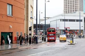 The city was bought to a standstill while police investigated the unexpected death