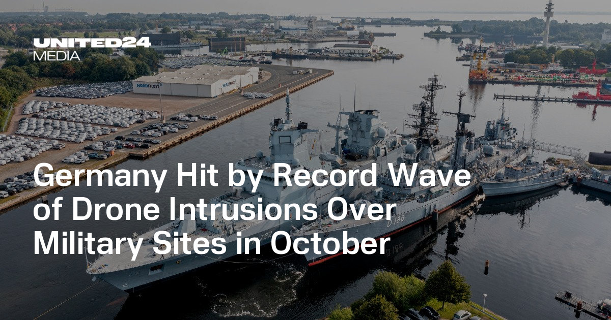 Germany Hit by Record Wave of Drone Intrusions Over Military Sites in October — UNITED24 Media