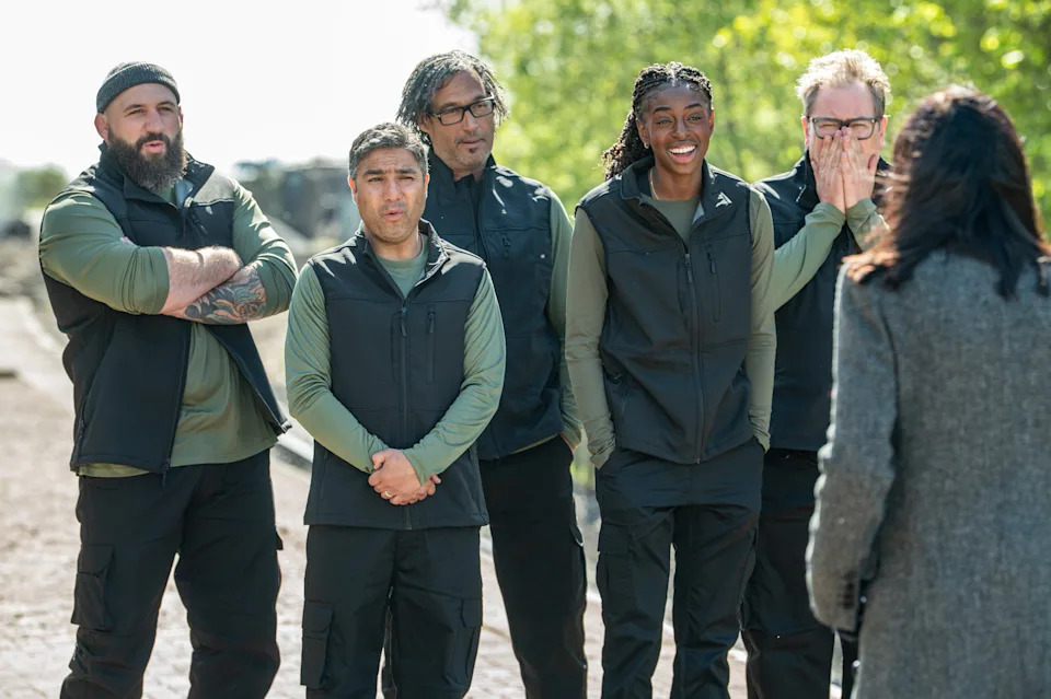 Celebrity Traitors final. (BBC/Studio Lambert/Euan Cherry)