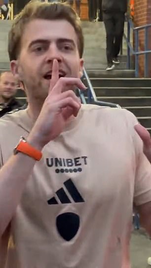 Bamford was filmed leading fans in a chant aimed at rival boss Wilder