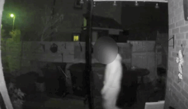 Moment Edinburgh mum spots man in garden while police search for runaway driver