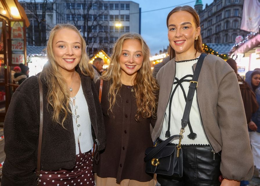 Anna Fyfe with her sister Katie and cousin Sinead McKeown