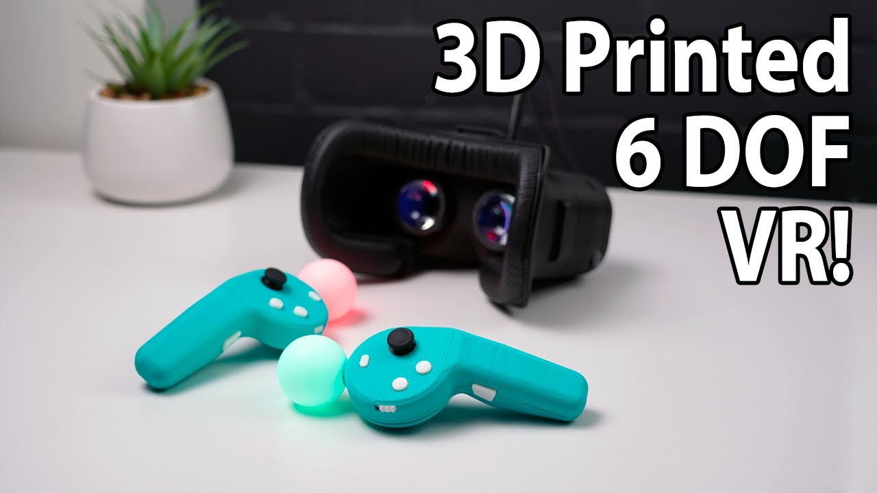 DIY builder upgrades open-source 3D-printed VR setup with 6 DoF and controllers