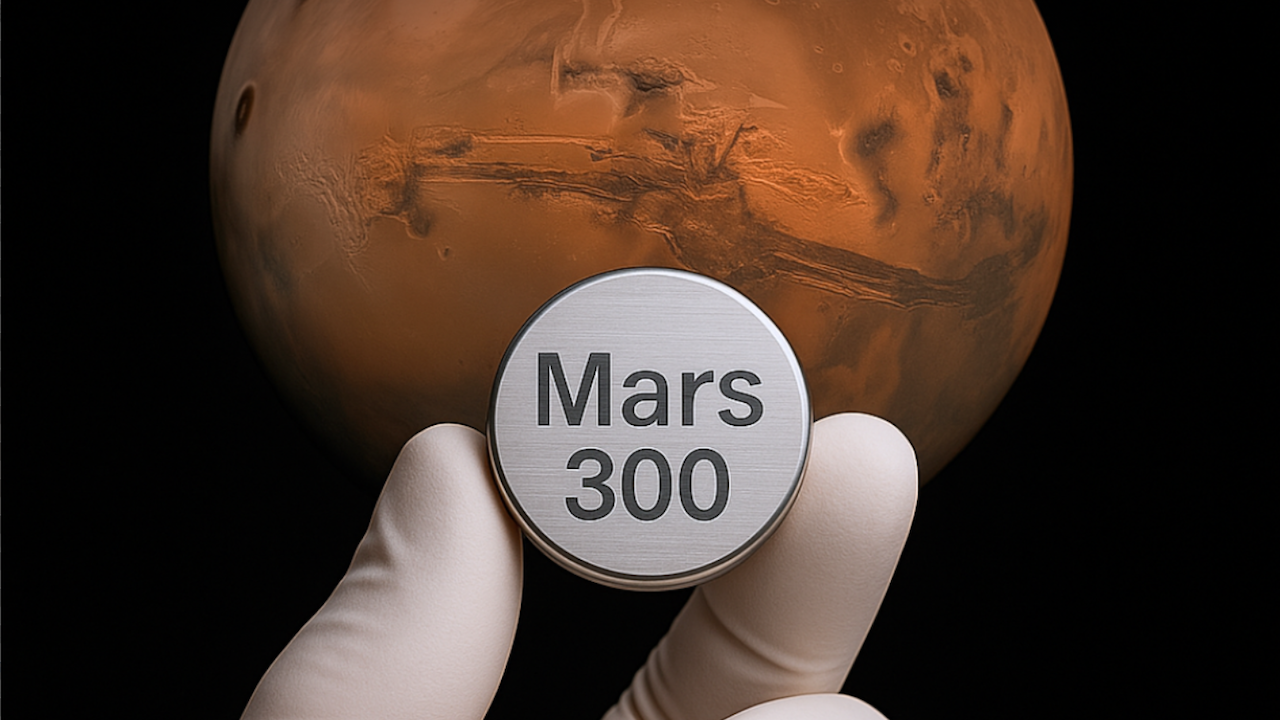 an ad banner for a Mars memorial spaceflight