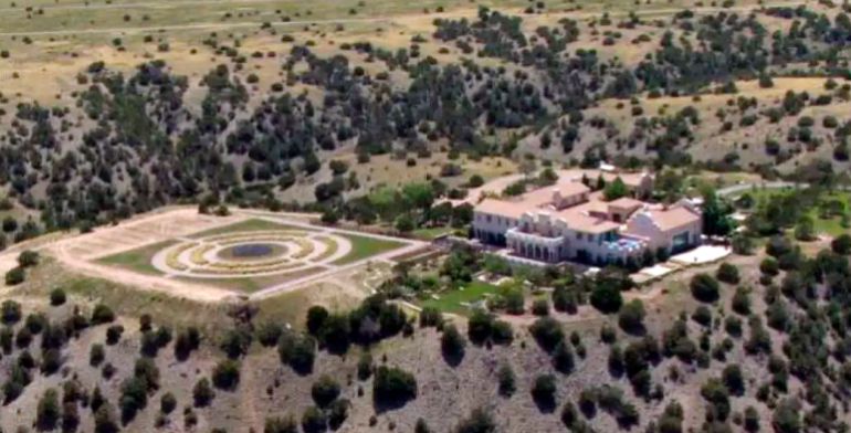 FILE - Jeffrey Epstein's Zorro Ranch is seen, July 8, 2019, in Stanley, N.M. (KRQE via AP, File)