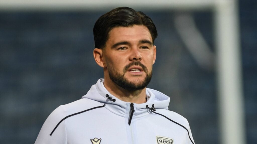 West Brom star Alex Mowatt looking baffled.