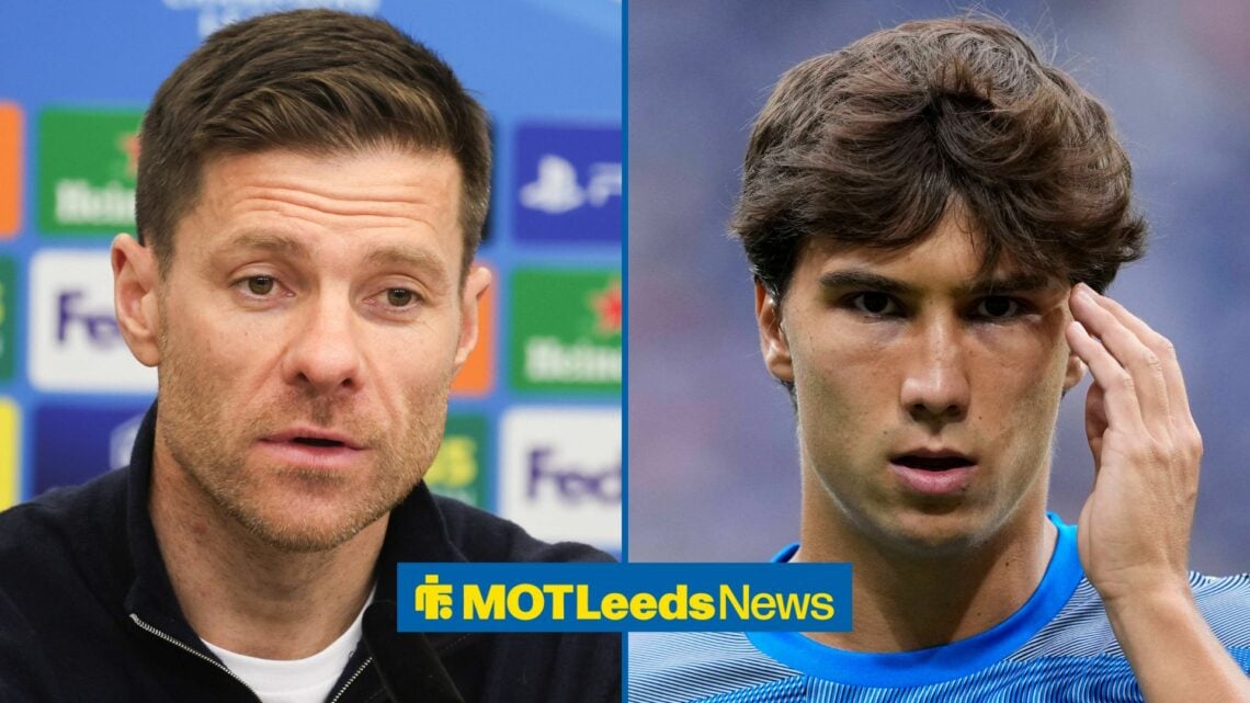 Gonzalo Garcia looking at Xabi Alonso in split image