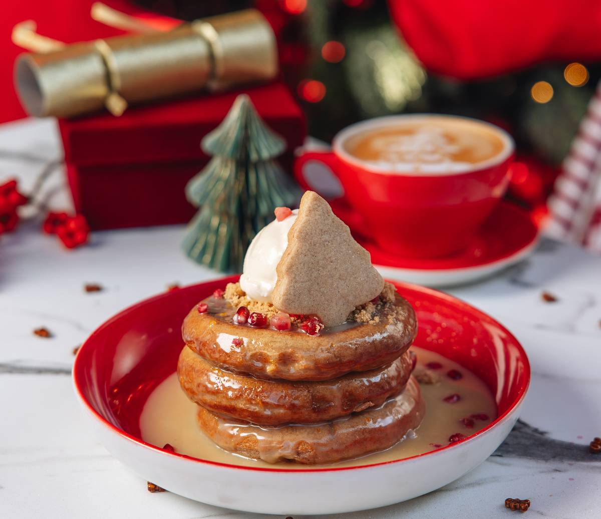seasonal pancakes at apple butter cafe