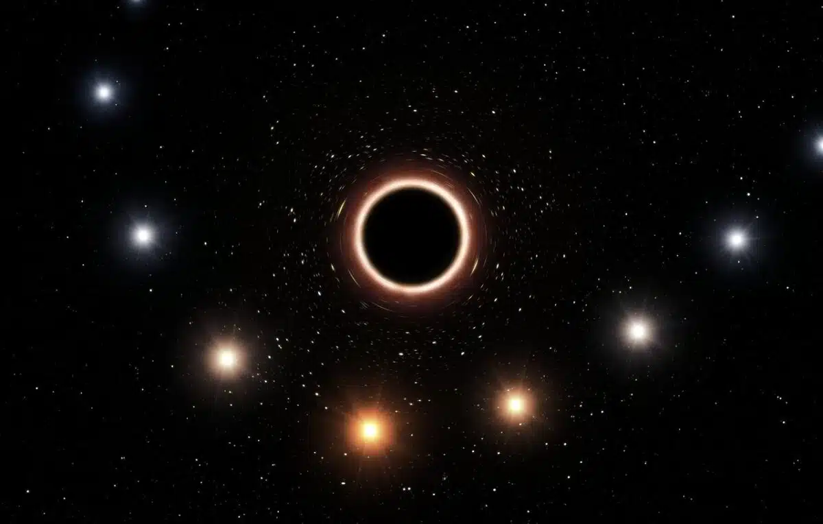 Artist’s Impression Of S2 Passing Supermassive Black Hole At Centre Of Milky Way
