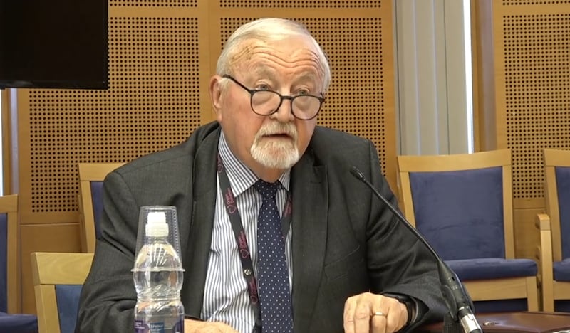 Dr Tom Frawley, chairperson of the Western Trust at the Health Committee.