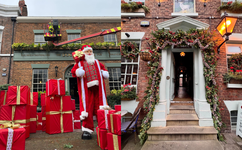 Liverpool florist creates a gorgeous ‘Christmas decoration pub crawl’ around Hope Street