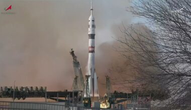 Soyuz rocket launches US-Russian crew to International Space Station with Thanksgiving Day liftoff
