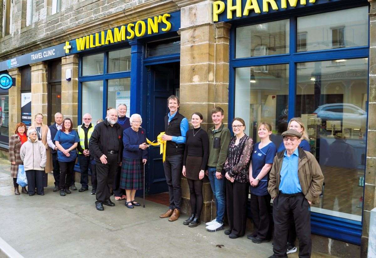 Grand opening of refurbished Thurso pharmacy with hi-tech robots now helping staff