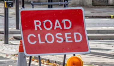 Image showing a road closed sign